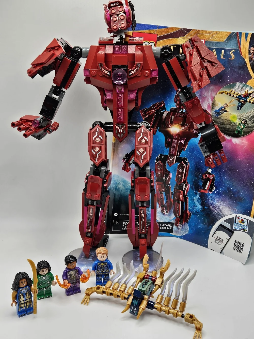 Lego 76155 Marvel The Eternals In Arishem’s Shadow 100% Complete Manual Figures
